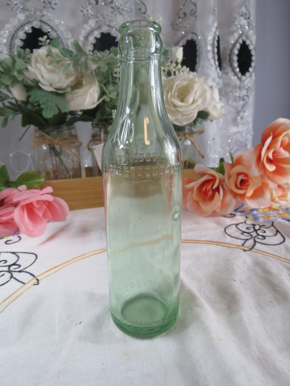 EARLY LAMBERT\'S SODA WORKS 8OZ GLASS BOTTLE WOONSOCKET RHODE ISLAND