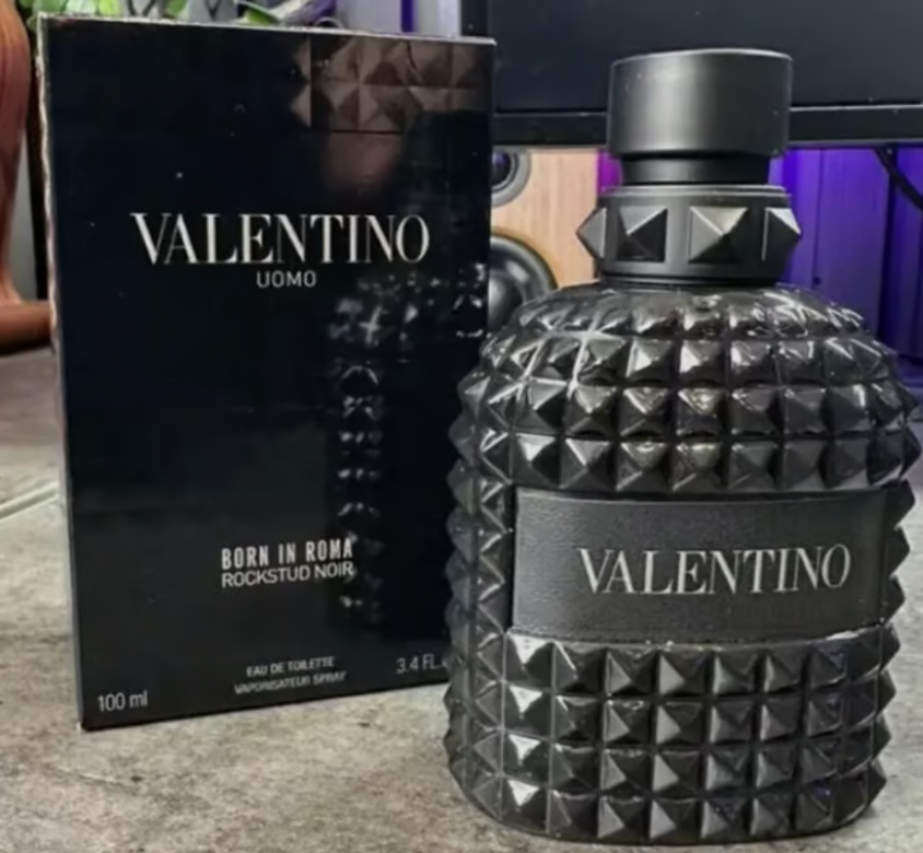 Valentino Uomo Born In Roma Rockstud Noir EDT Spray 3.4 Oz 100ml Men's Cologne