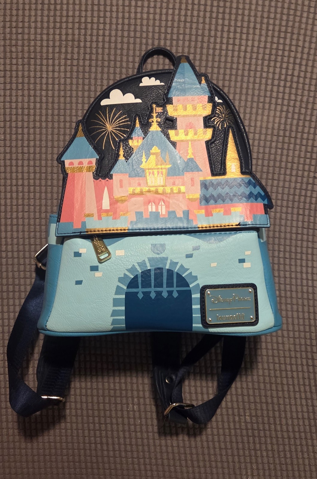Rare Loungefly Disneyland Sleeping Beauty Castle Mini Backpack
