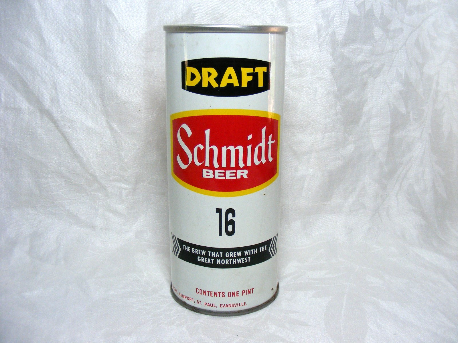 Vintage Steel Beer Can Schmidt Draft Beer G. Heileman Brewing Co. 16oz Pull Tab