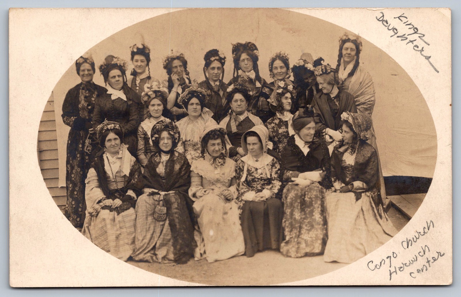 1905 RARE HARWICH MASSACHUSETTS RPPC KINGS DAUGHTERS @CONGREGATIONAL CHURCH