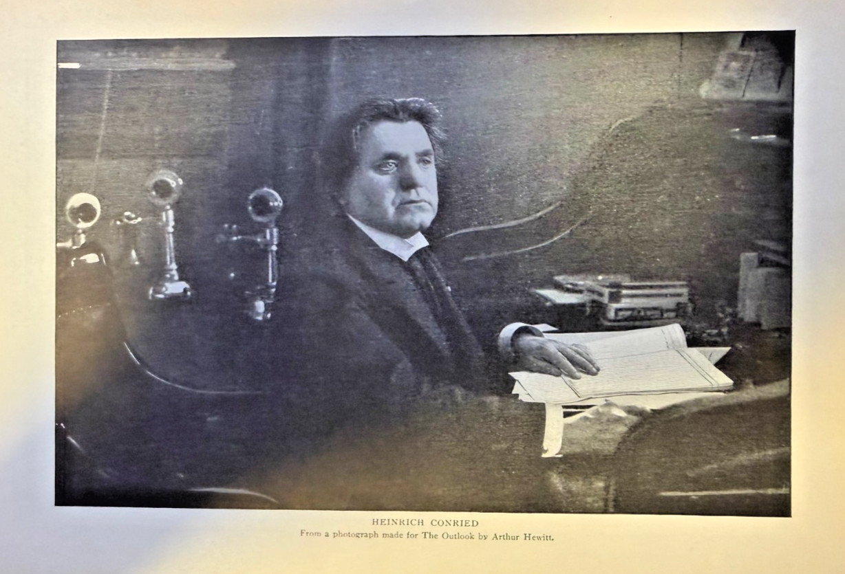 1901 Vintage Magazine Illustration Heinrich Conried Theatrical Manager Director