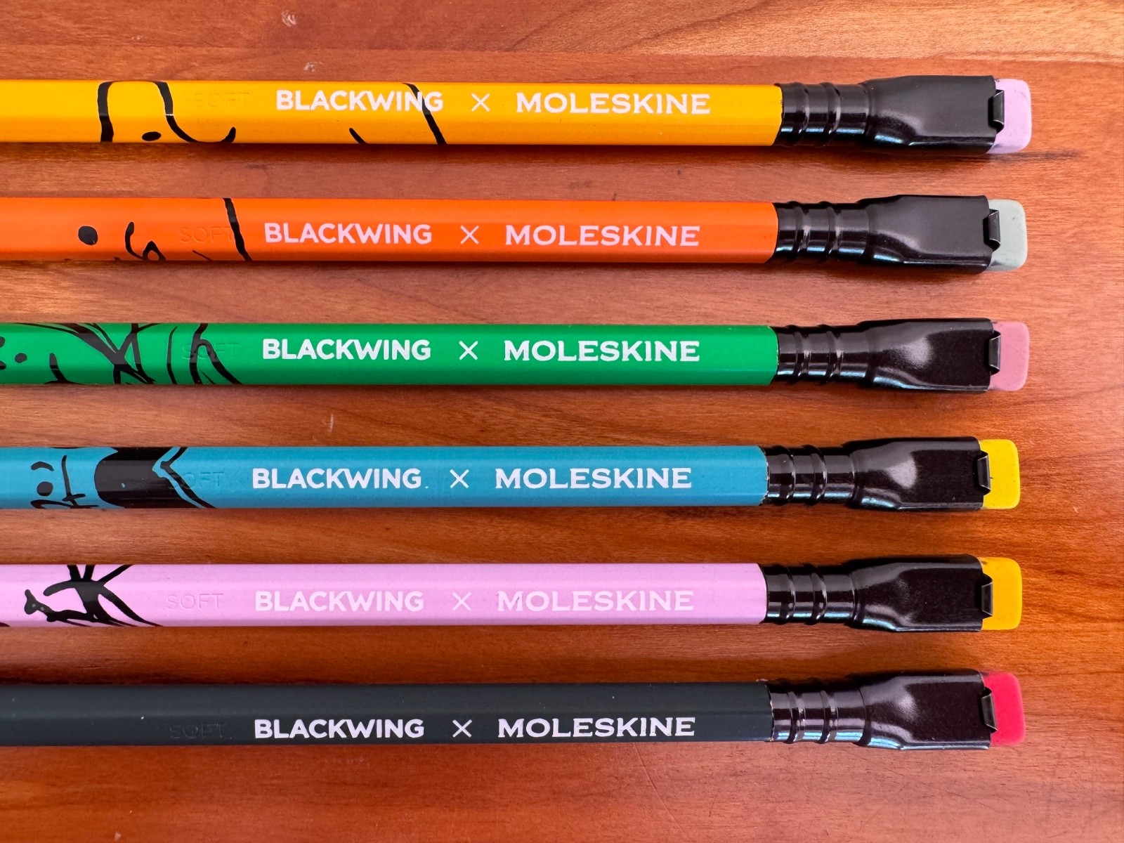 Moleskine Blackwing x Peanuts Pencils: six (6) pencils (box NOT included)