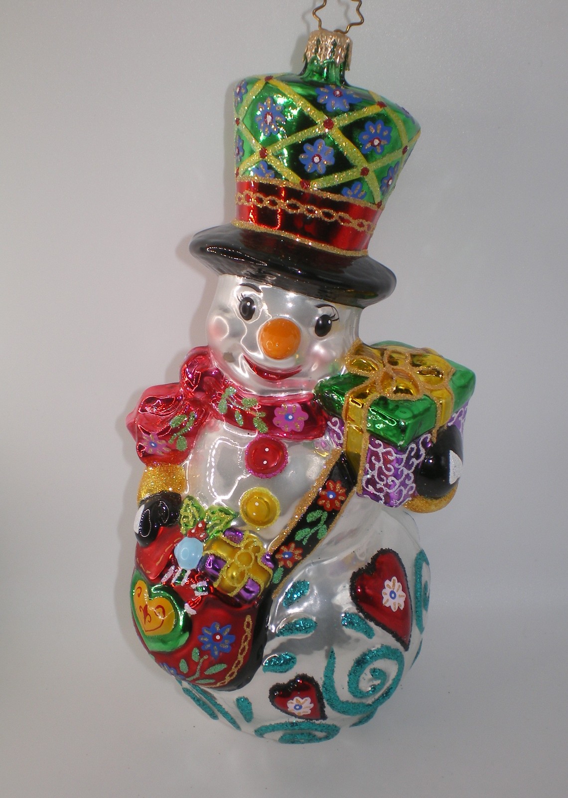 Vintage 2006 Christopher Radko FROSTY FRIENDS Snowman w/ Top Hat 8\