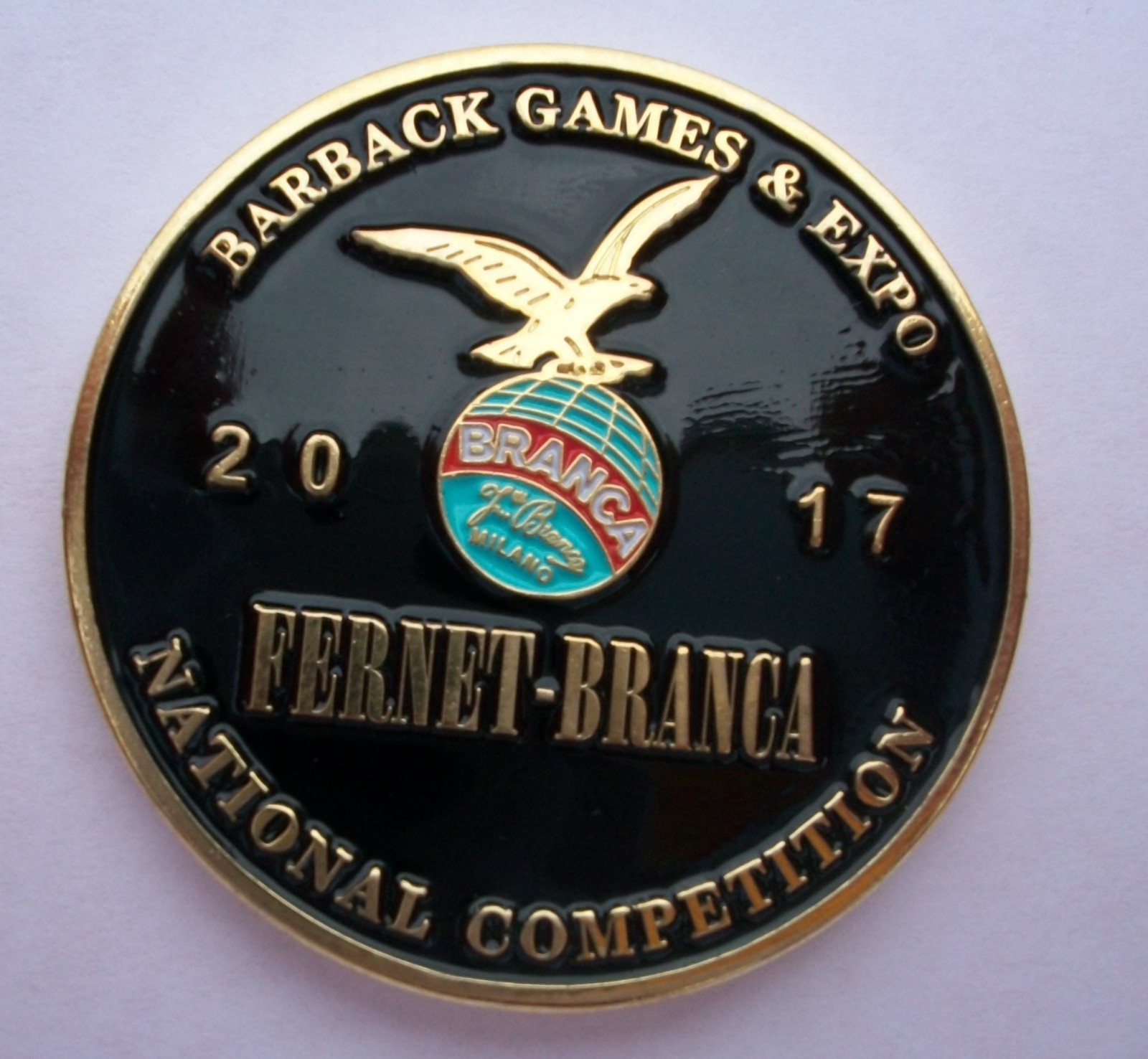 Fernet Branca Barback Games & Expo 2017 National Competition Challenge Coin