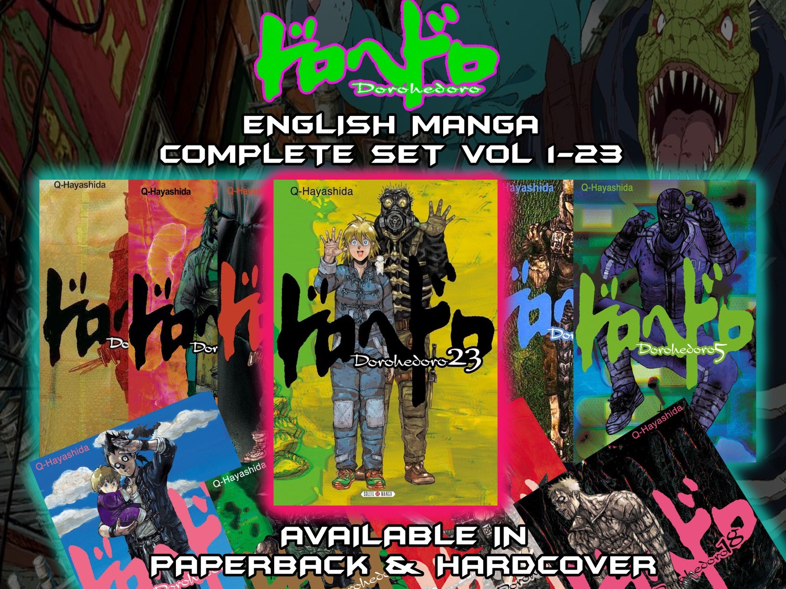 Dorohedoro Complete Manga Set Vol. 1-23 English | Paperback / Hardcover