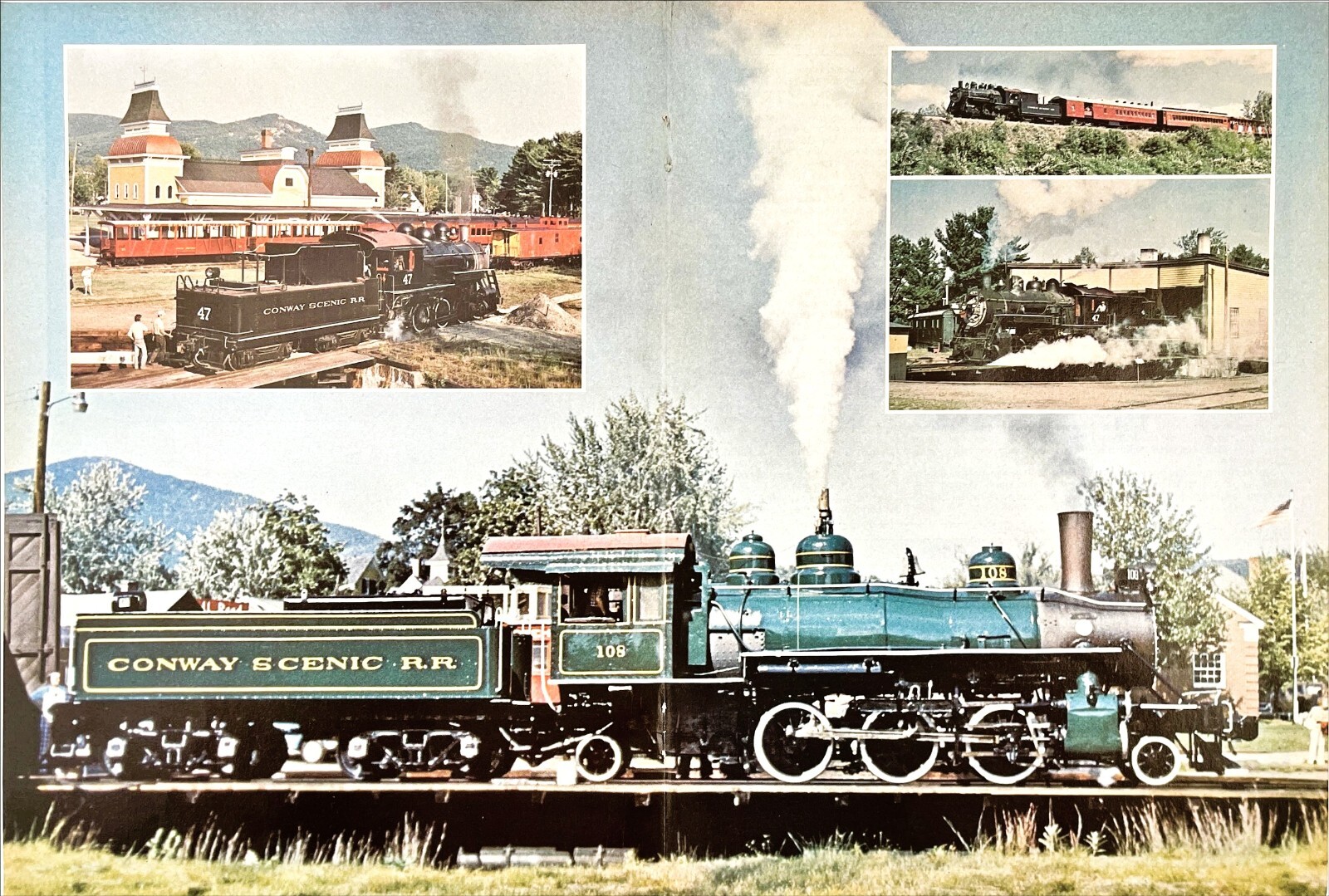 2-6-2 Steam Locomotive 108 Conway Scenic Railroad New Hampshire Vtg Mag Excerpt