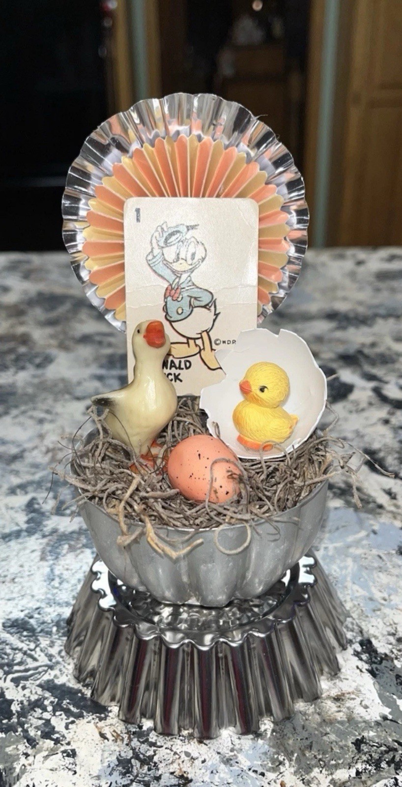 Handmade Vintage Easter /Spring Assemblage