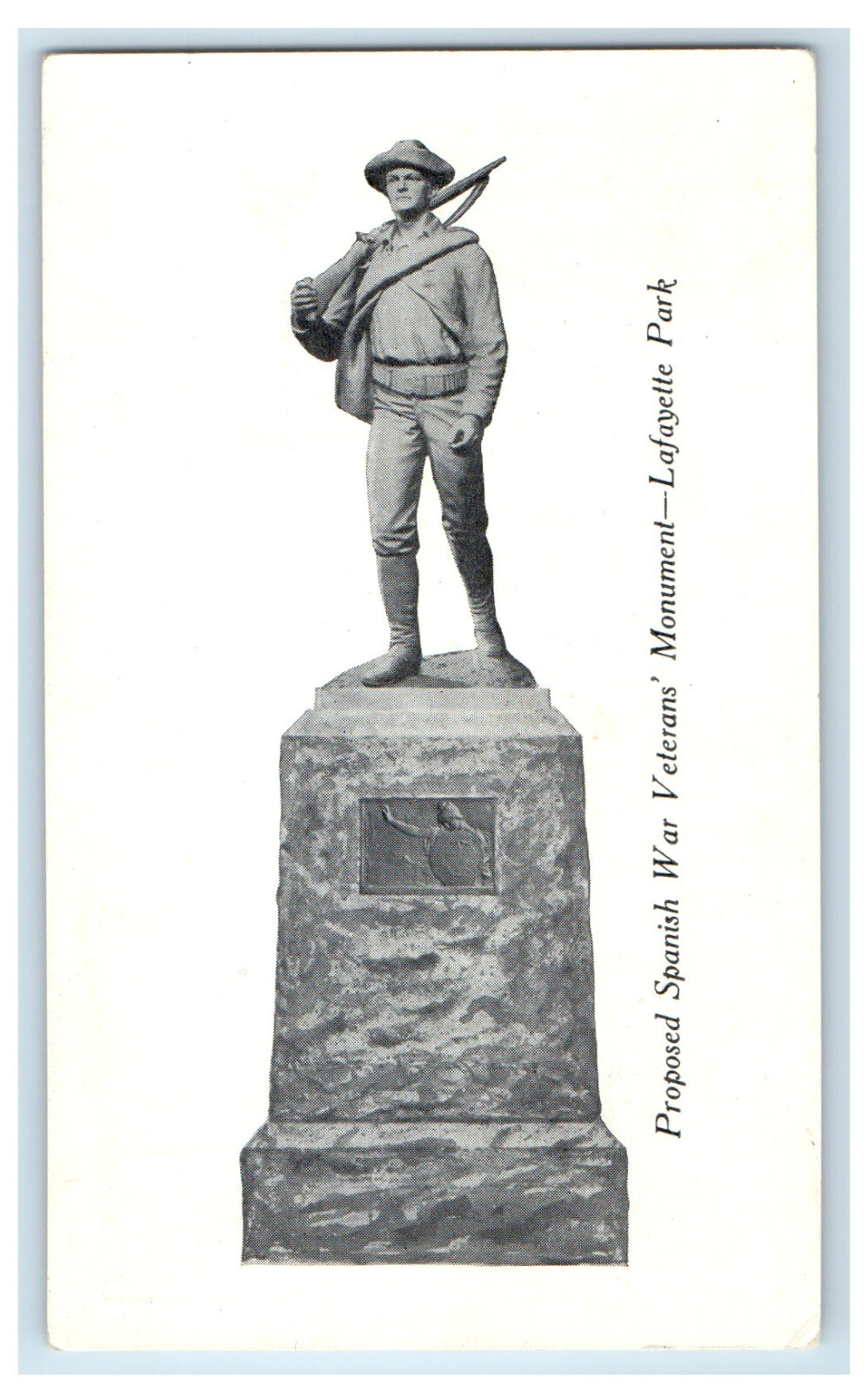 c1905 Proposed Spanish War Veteran Monument - Lafayette Park Postcard