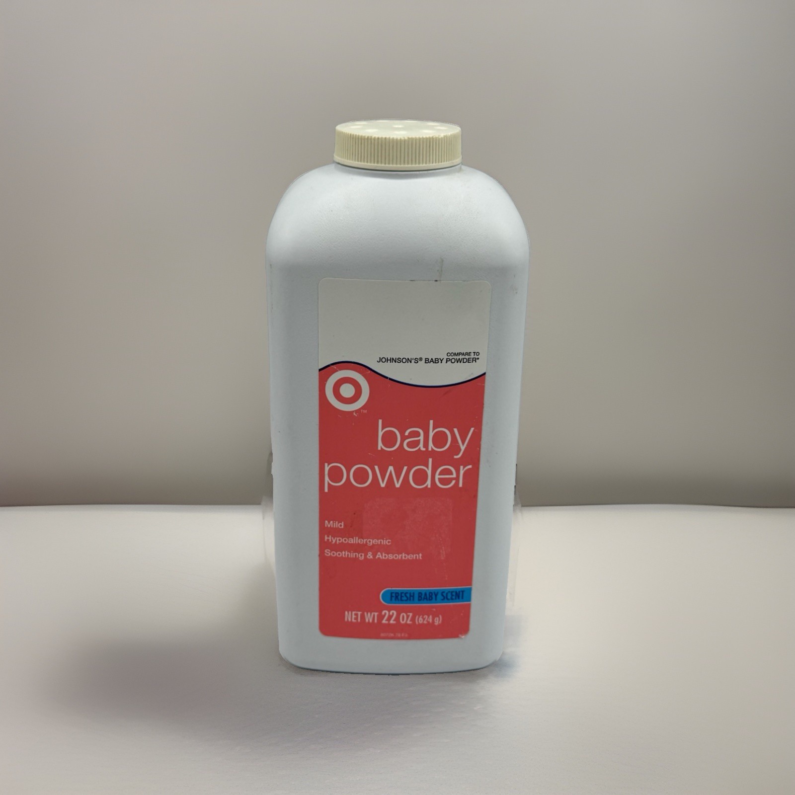 Vintage 2002 Target Baby Powder Talc Fresh Baby Scent 22 Oz Discontinued USA