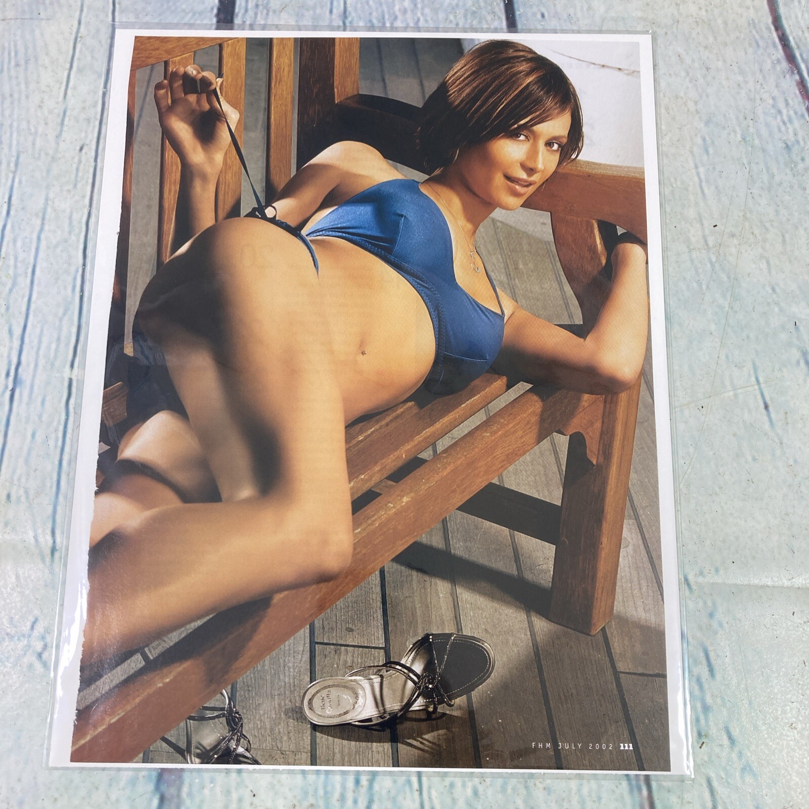 2002 Sexy Catherine Bell Legs Hot Body Vtg Print Ad/Poster Pinup Art Magazine Pg