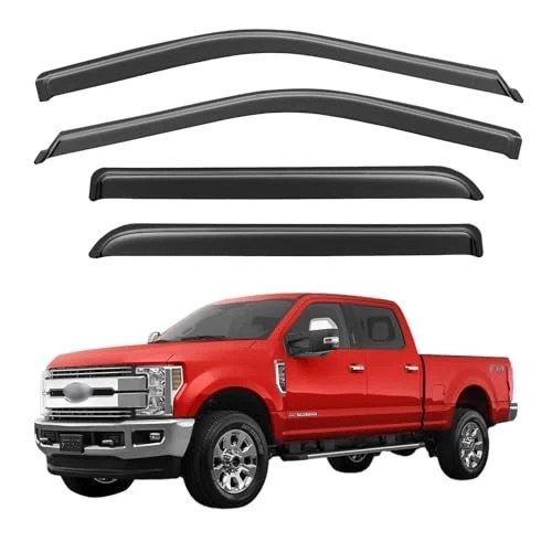 Window Visors Rain Guards for 2017-2026 Ford F250 F350 F450 F550 Super Duty