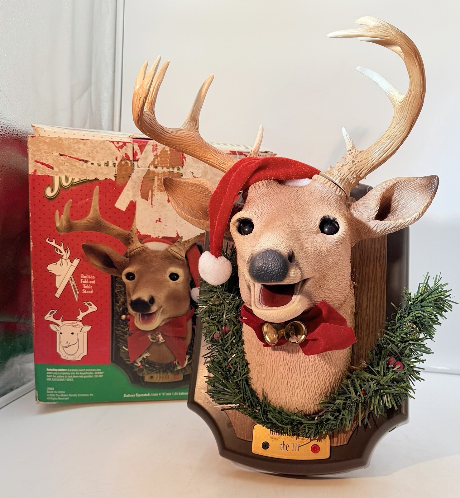 Vintage Jonathan Deer The III Singing And Talking Deer Works Great