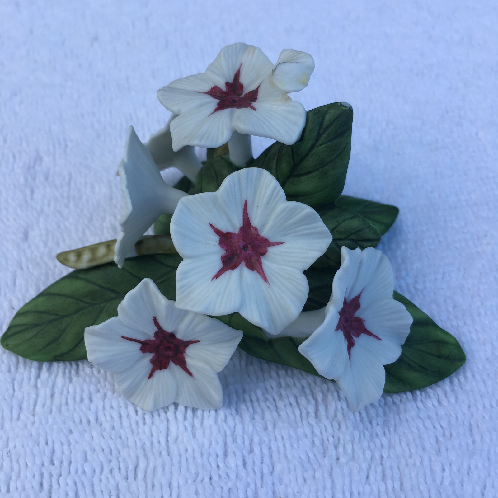 Vintage Lenox Blue Temora Hummingbird Flowers Figurine Porcelain 1989