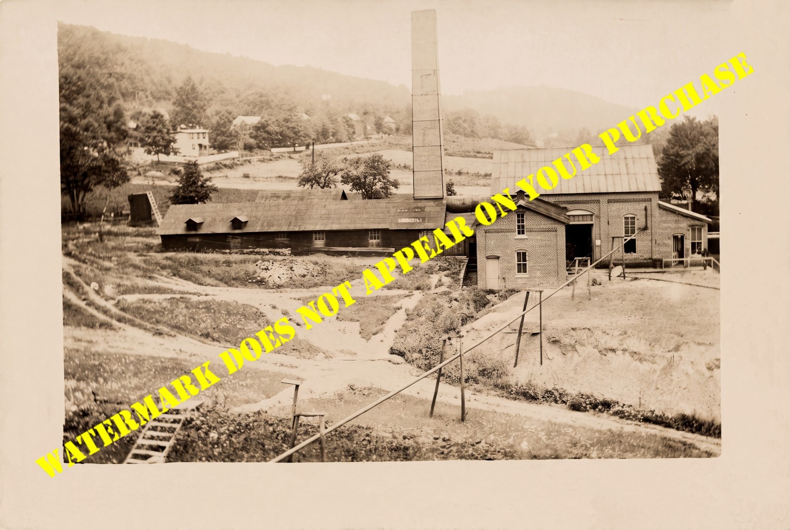 Changewater NJ Tide-Water Oil Pumping Station 8½ X 11  enlargement from postcard