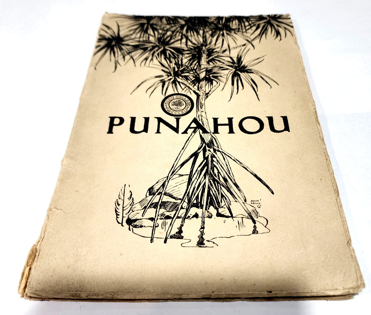 Antique 1924 1925 Punahou School Catalogue Honolulu Hawaii John Kelly Art Book