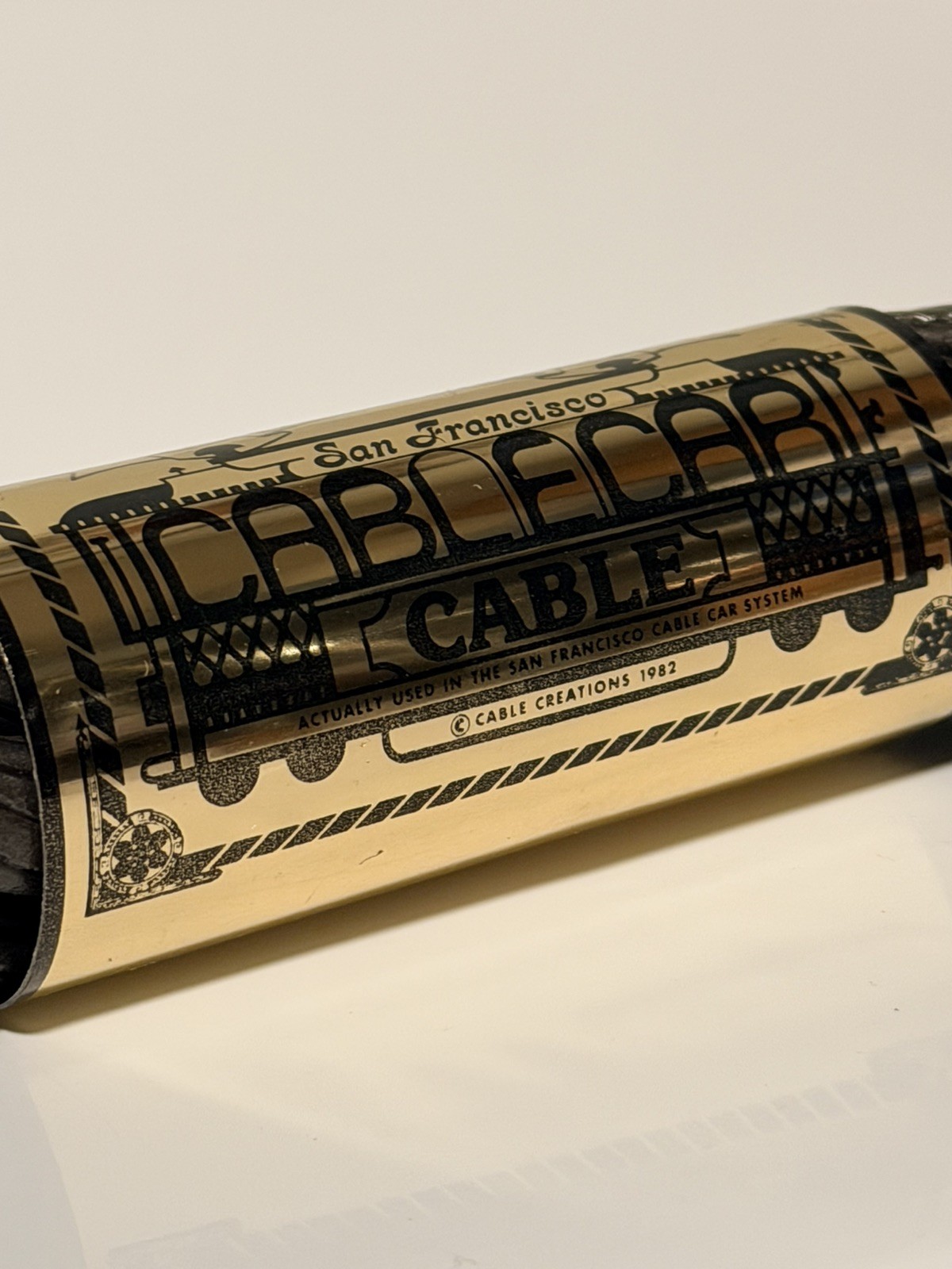 Authentic Vintage Piece of Cable From A San Francisco Cable Car - 1982 souvenir