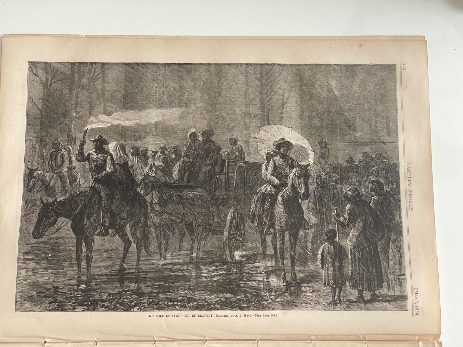 HARPER'S WEEKLY May 7, 1864 The Negros Escape Out of Slavery