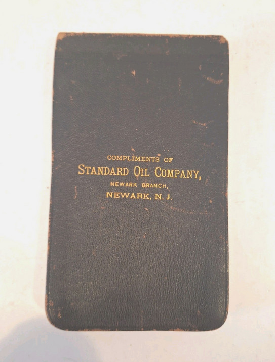 1903–1904 Standard Oil Company Newark NJ Branch Leather Notebook – Trust Era
