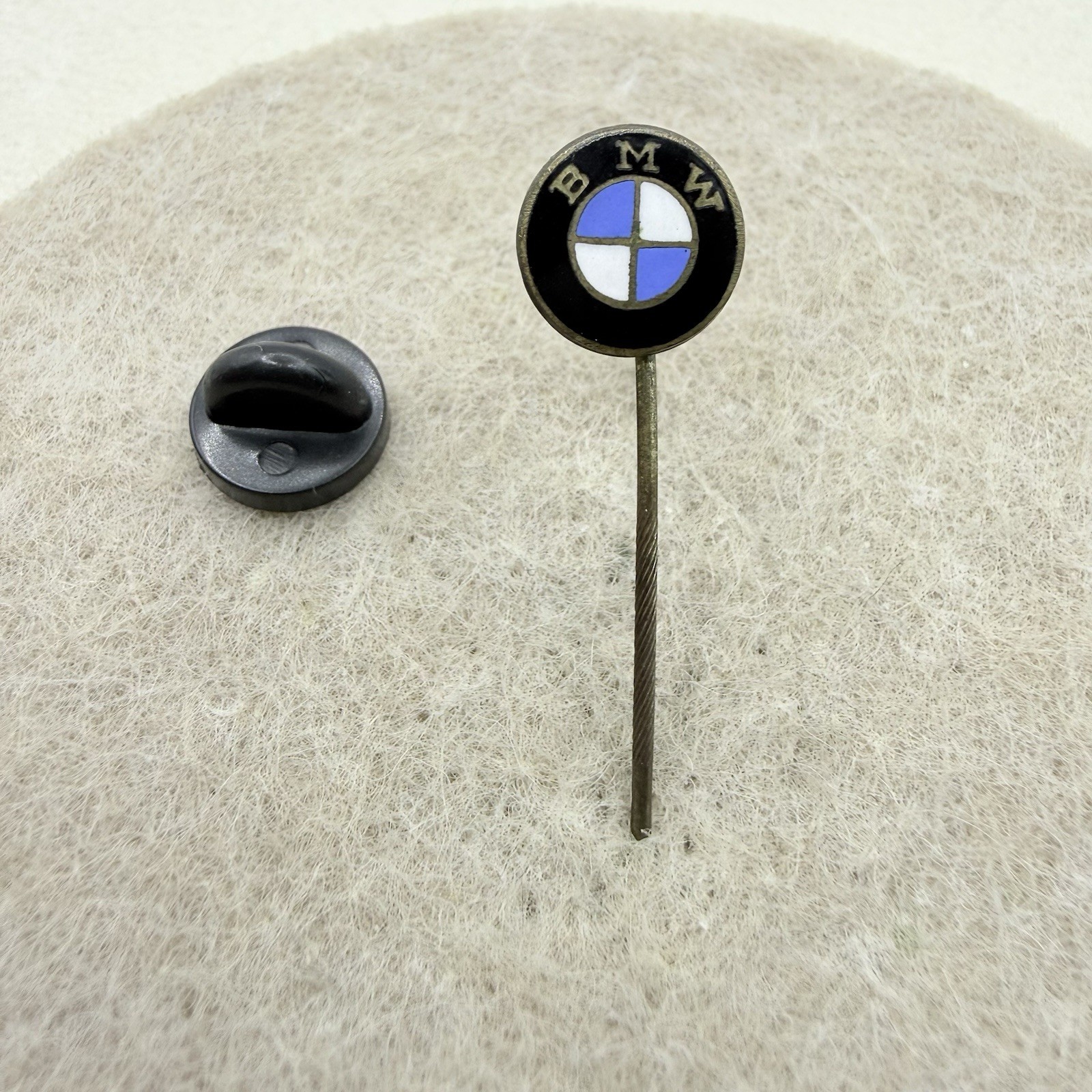 Vintage BMW Lapel Logo Classic Stick Pin Collectable Luxury Auto 1.625 in