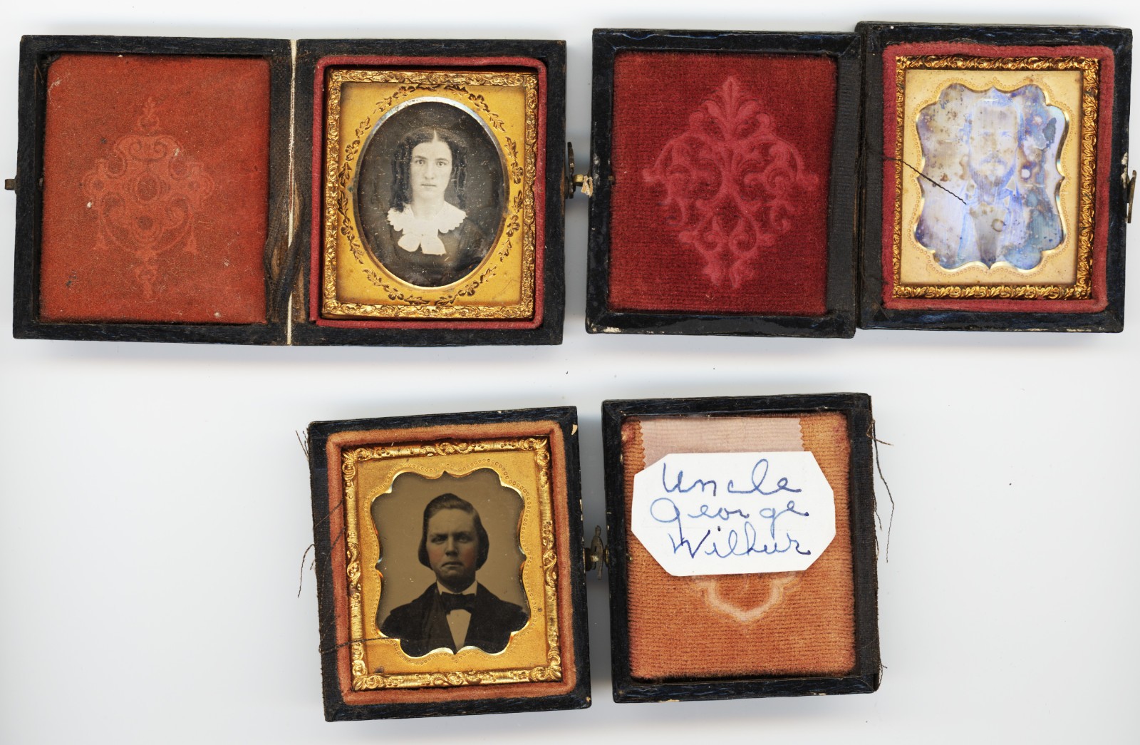 3 - 16th Plate 1  Ambrotype and 2 Daguerreotypes #309