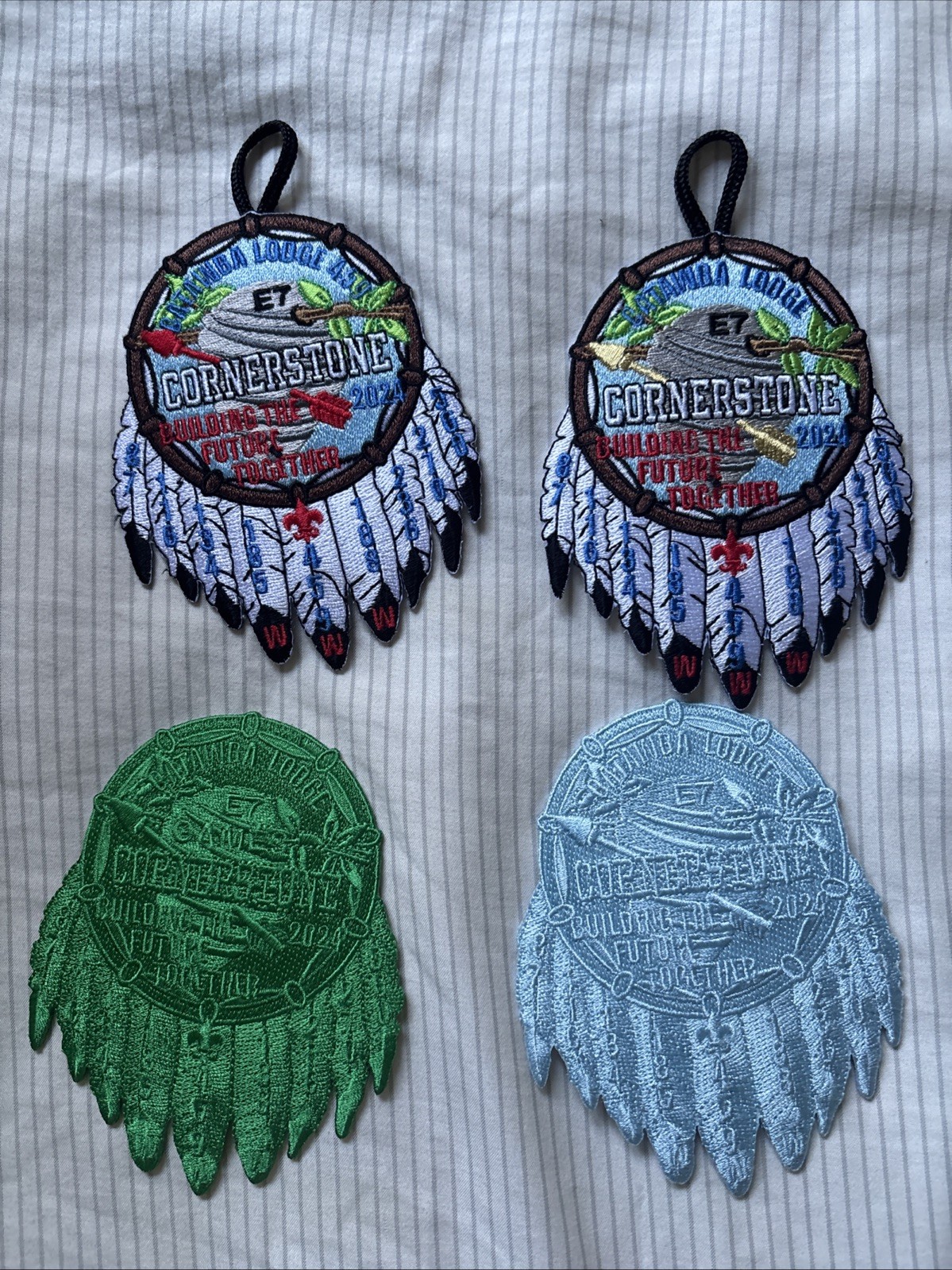 Catawba Lodge 459 2024 Cornerstone Conclave Section E7 Complete OA Patch Set