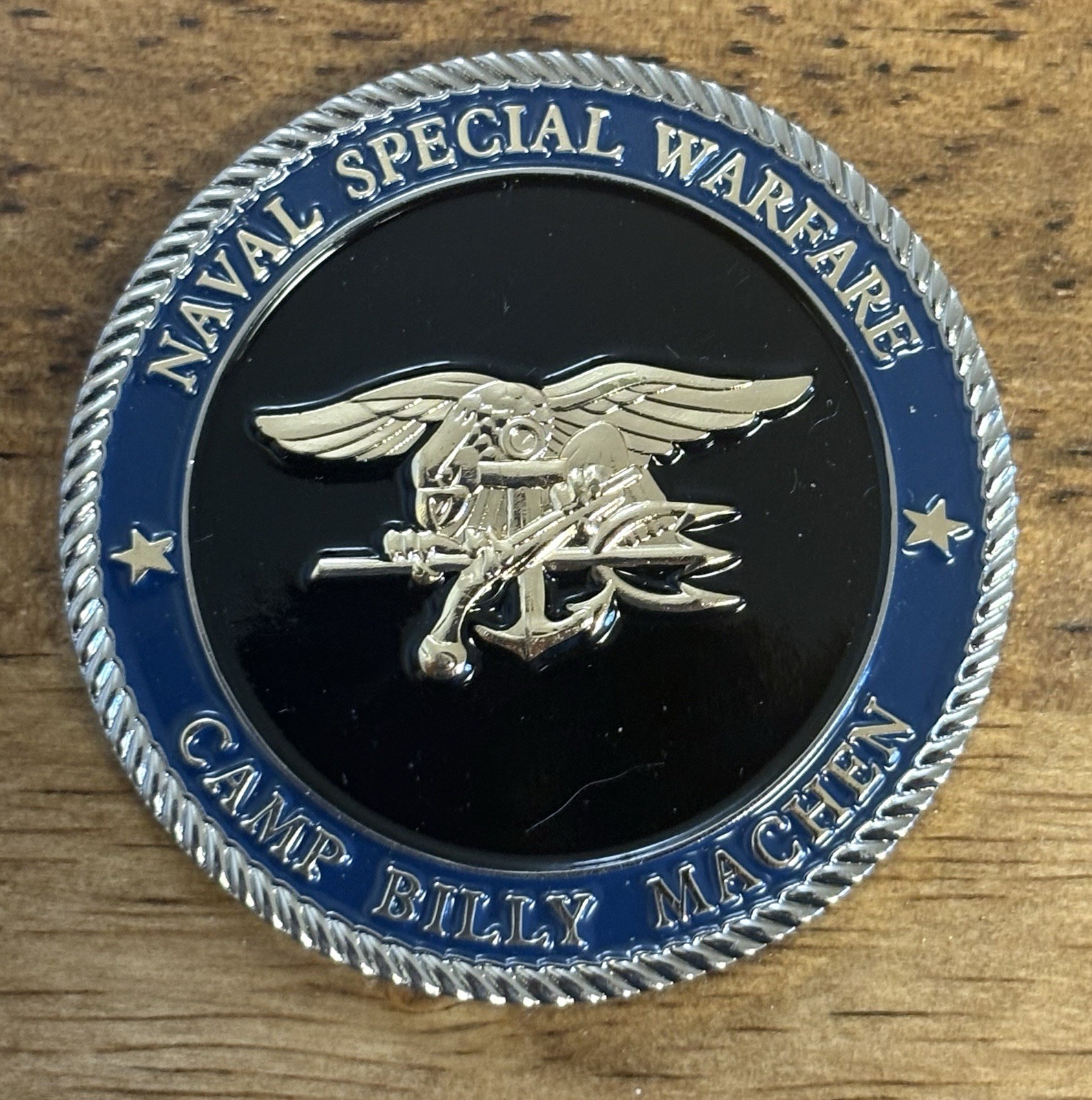 RARE Naval Special Warfare US Navy Seal Camp Billy Machen Challenge Coin