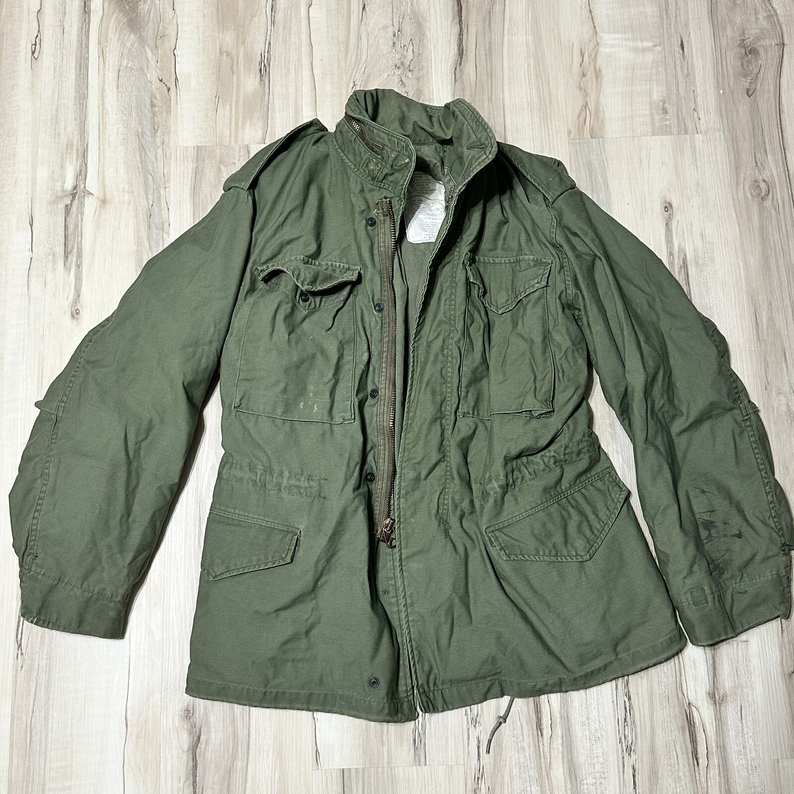 Vtg Og 107 US Army 1974 Small Reg. Man\'s Cold Weather Field Coat John Ownbey Co