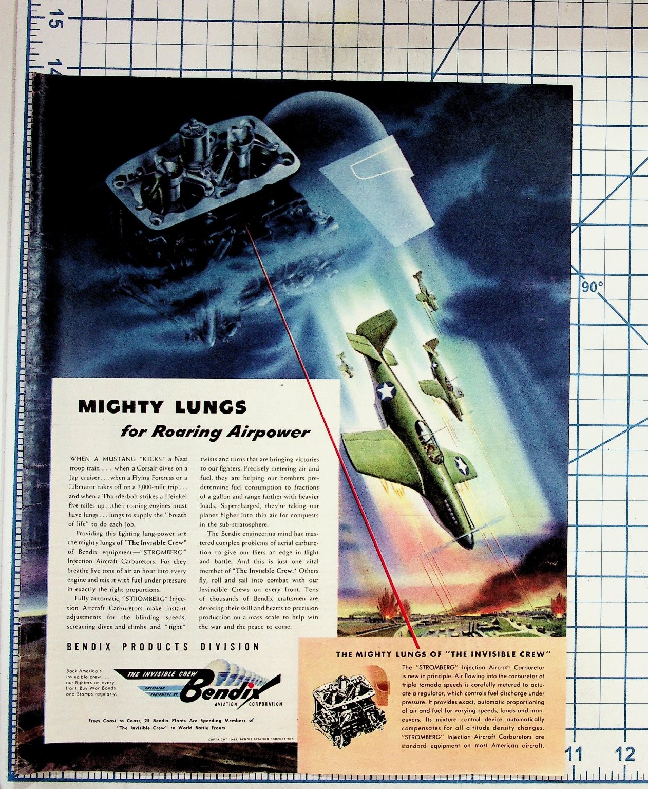 1943 WWII Bendix Aviation Stromberg Carburetor 