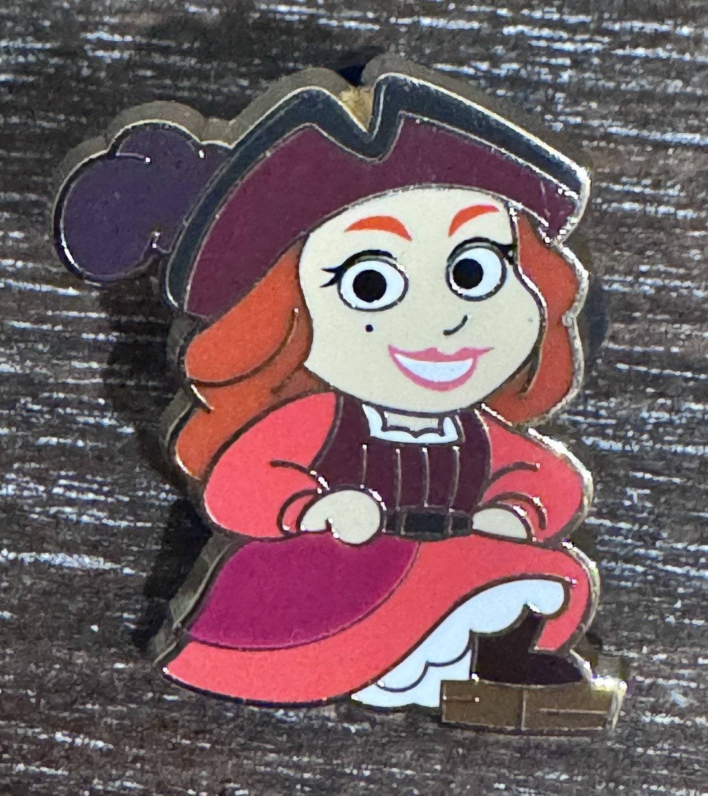 Disney Disneyland Pirate Red Digitize Pin