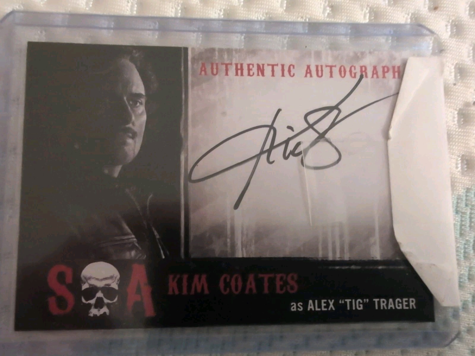 2015 Cryptozoic Kim Coates as Alex Tig Trager Auto Card Seasons 6 & 7 Autograph