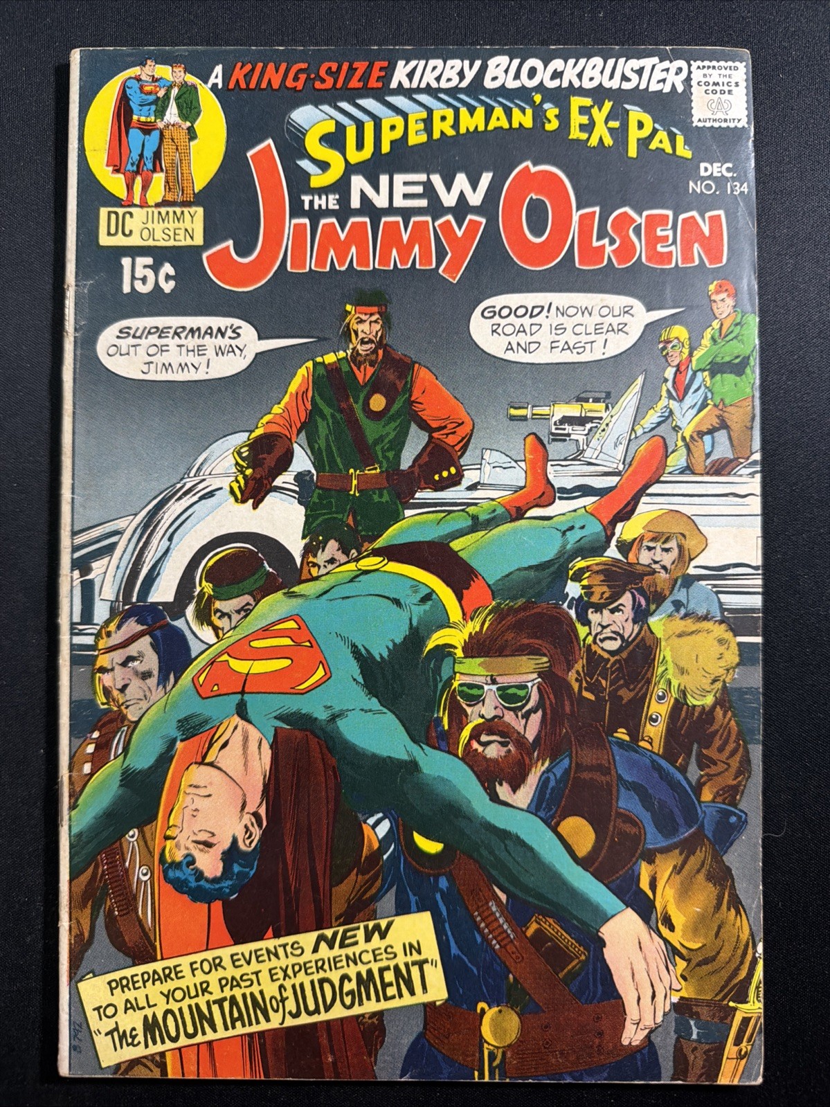 Superman's Pal Jimmy Olsen #134 1970 1st Cameo App. Darkseid Jack Kirby VG *A17