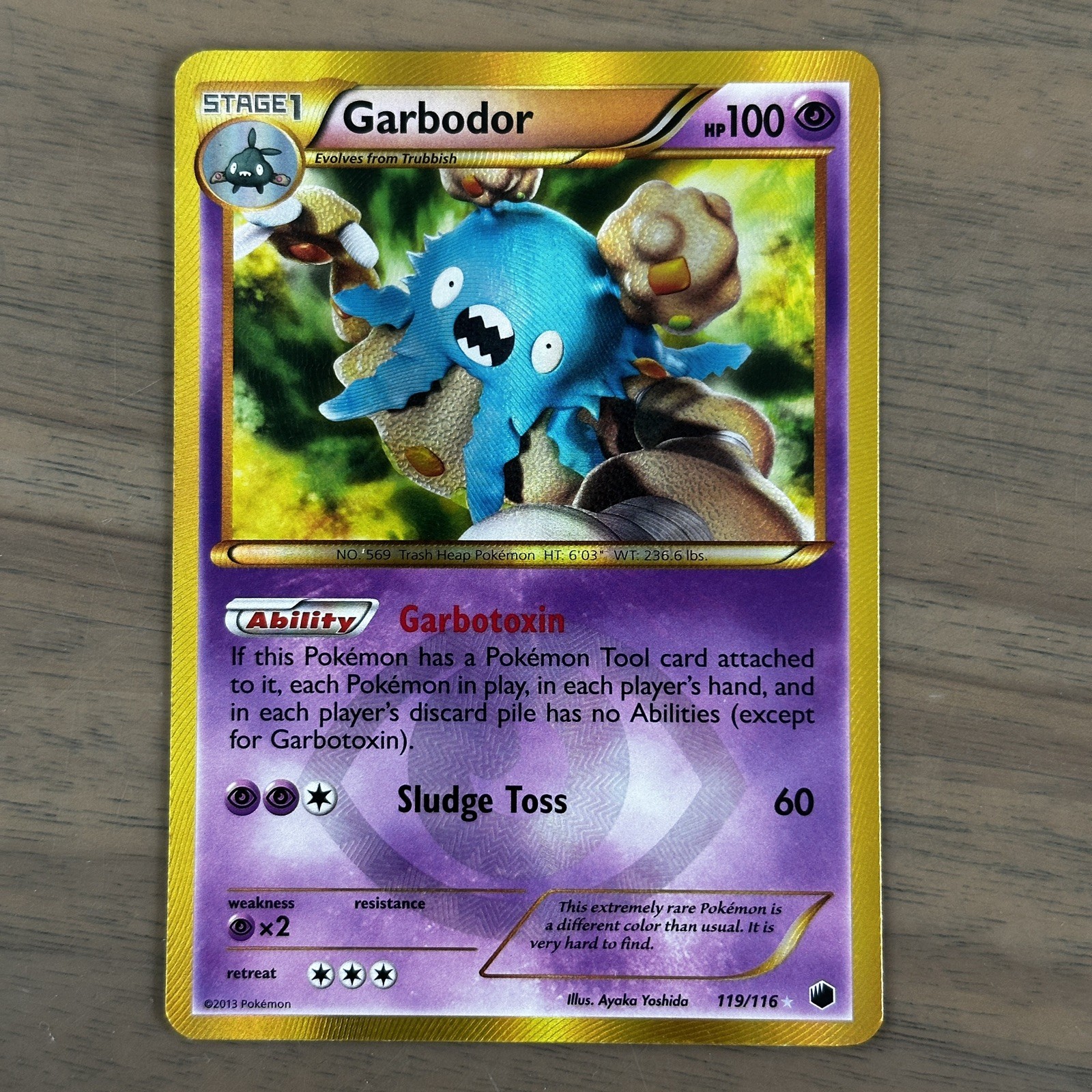 Garbodor Secret Rare 119/116 - B&W Plasma Freeze - LP