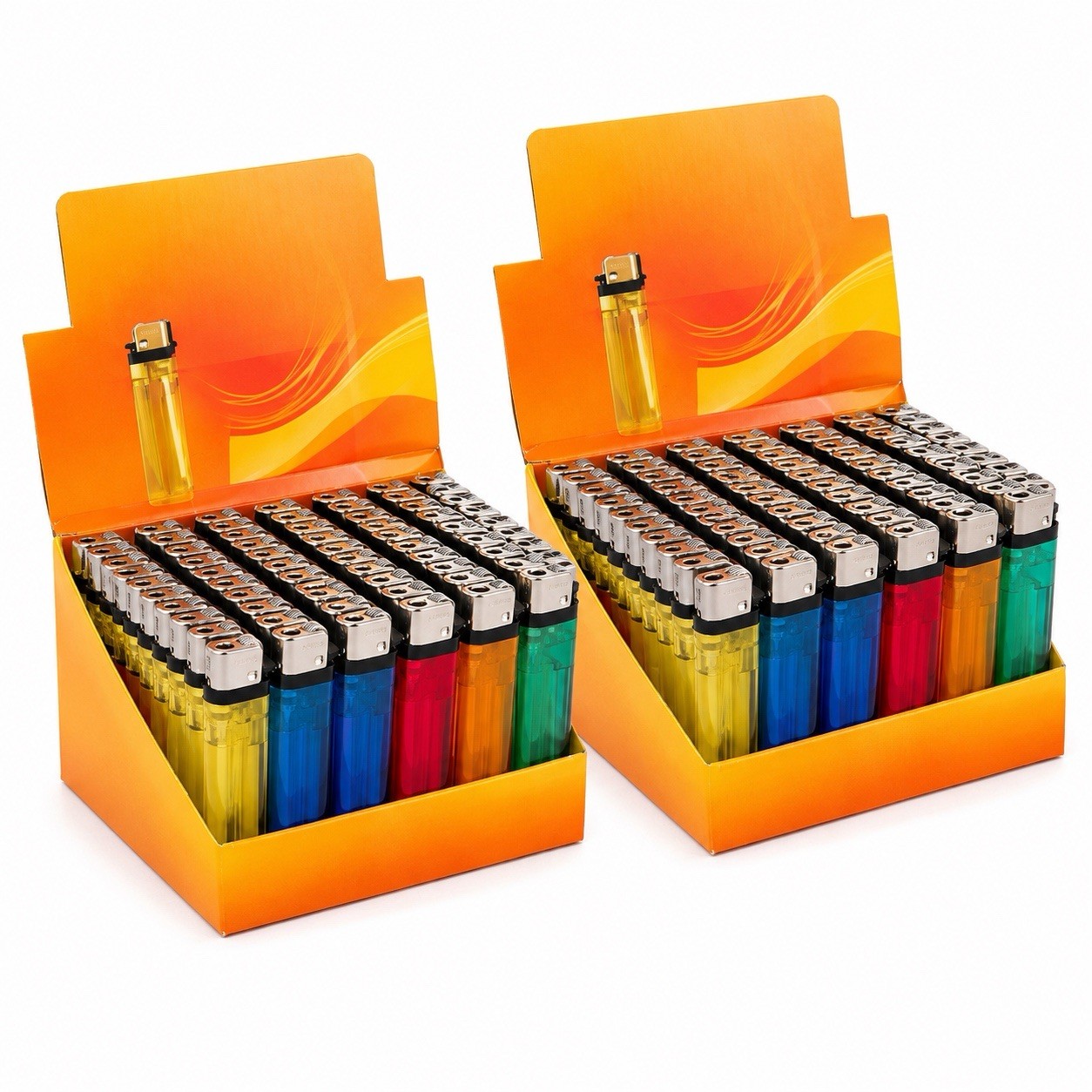 100 Disposable Lighters Assorted Colors Bulk