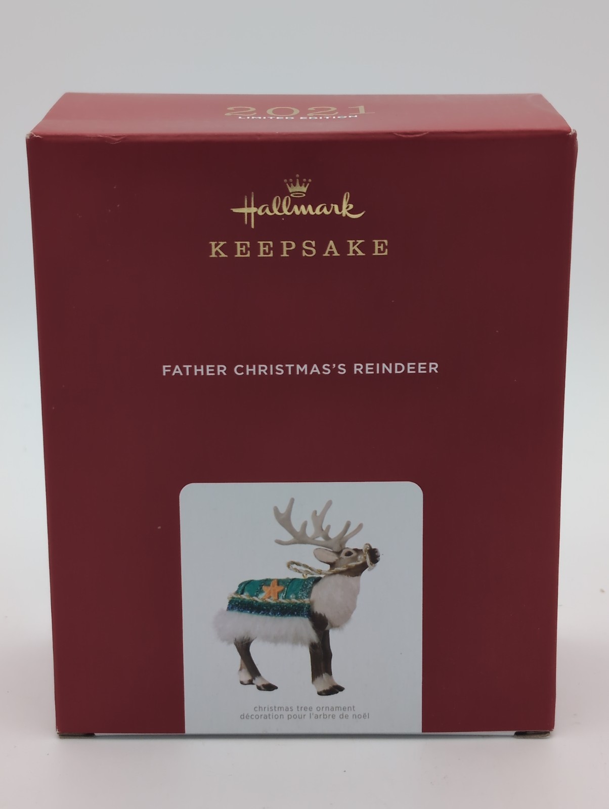 2021 Hallmark Father Christmas’s Reindeer Limited Edition Ornament Brand New