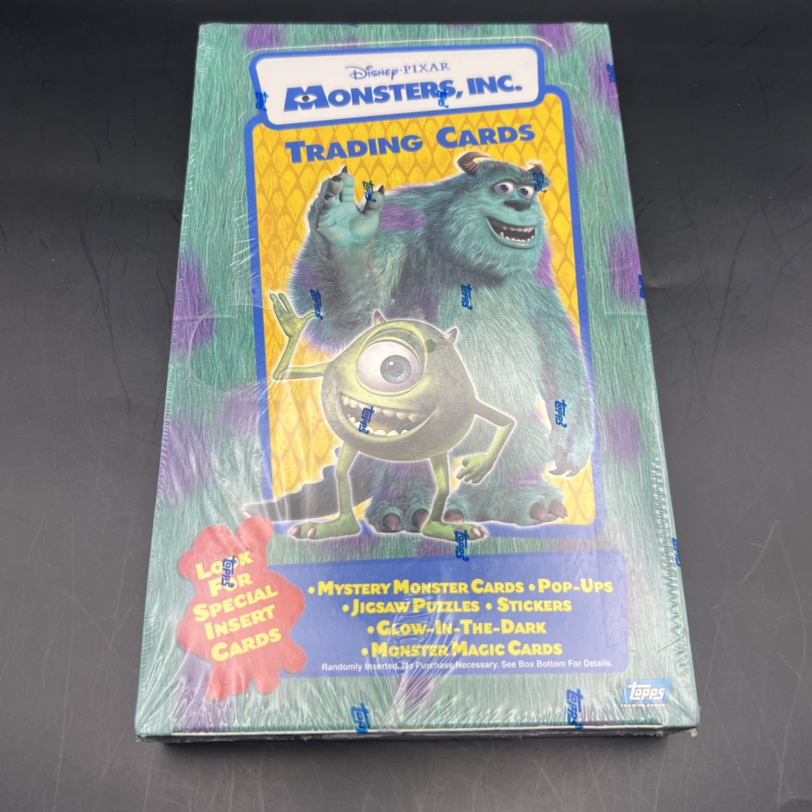 TOPPS 2001 Disney Pixar MONSTERS, INC. Topps Factory Sealed Box SULLEY RC RARE