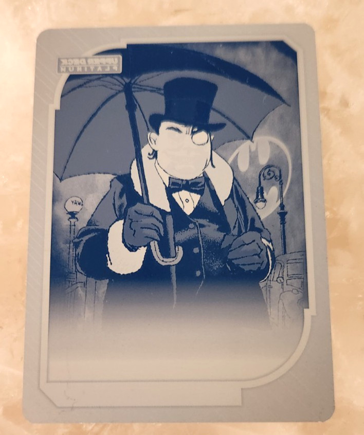 2026 Upper Deck Platinum DC THE PENGUIN #95 Cyan Printing Plate 1/1 One of One