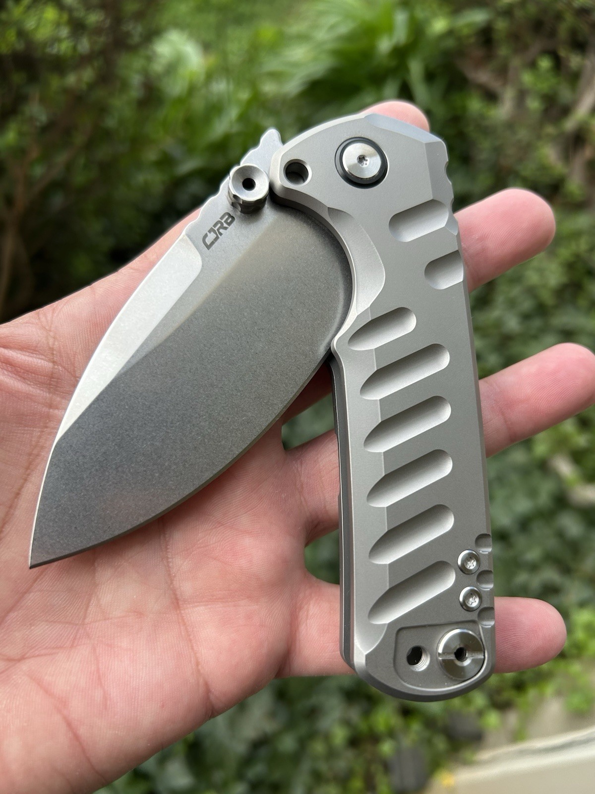 CJRB Limited Edition Titanium Tundra Framelock S35VN Knife Brand New In Box