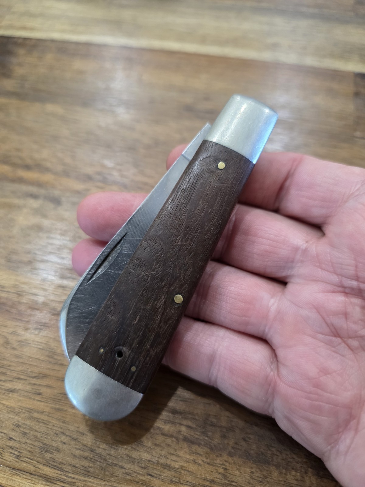 Vintage Case XX USA 9 Dot 1981 1199 SH R SS WHALER Single Blade Rope Knife