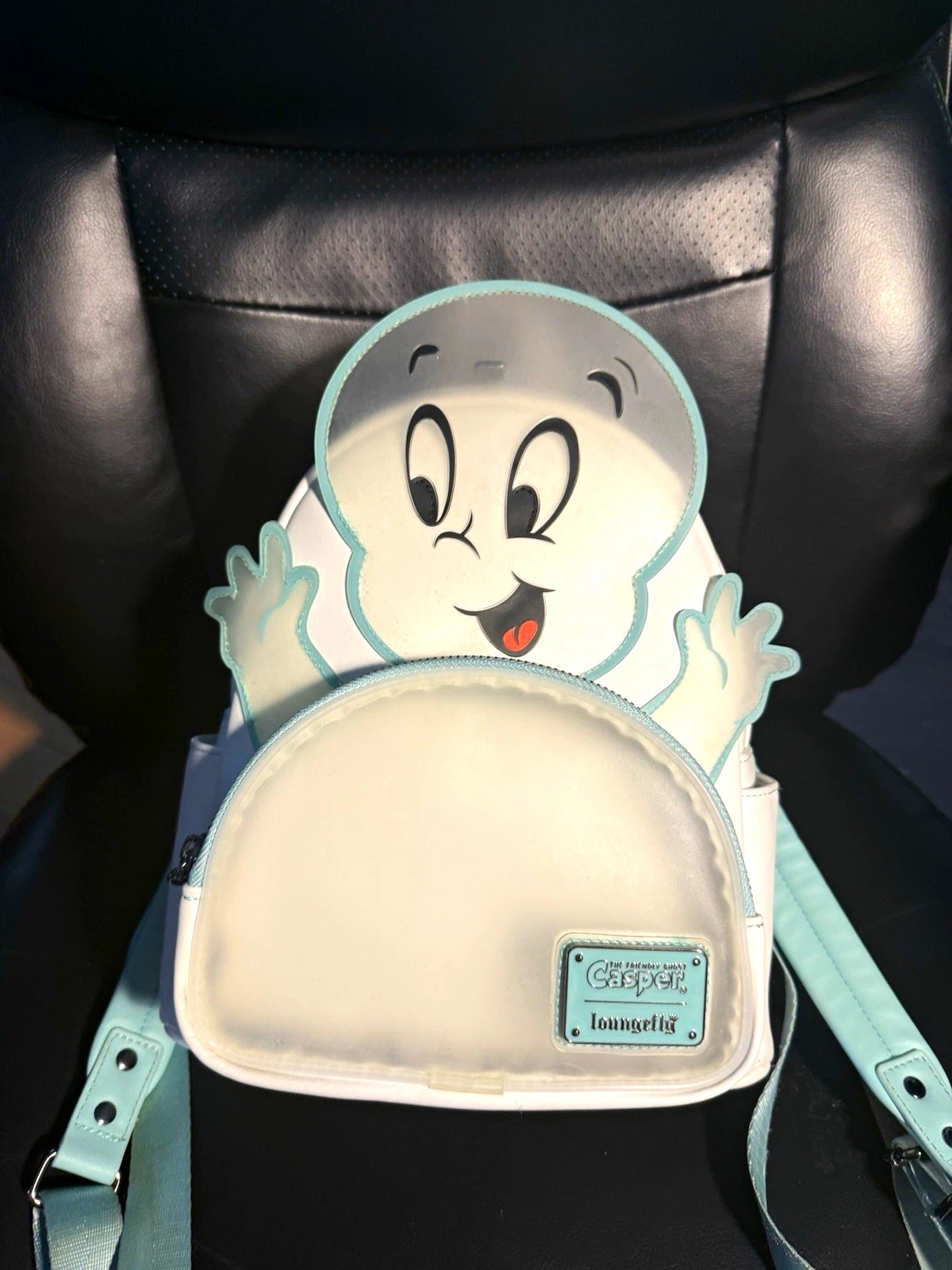 Loungefly Casper Mini Backpack White & Light Blue \