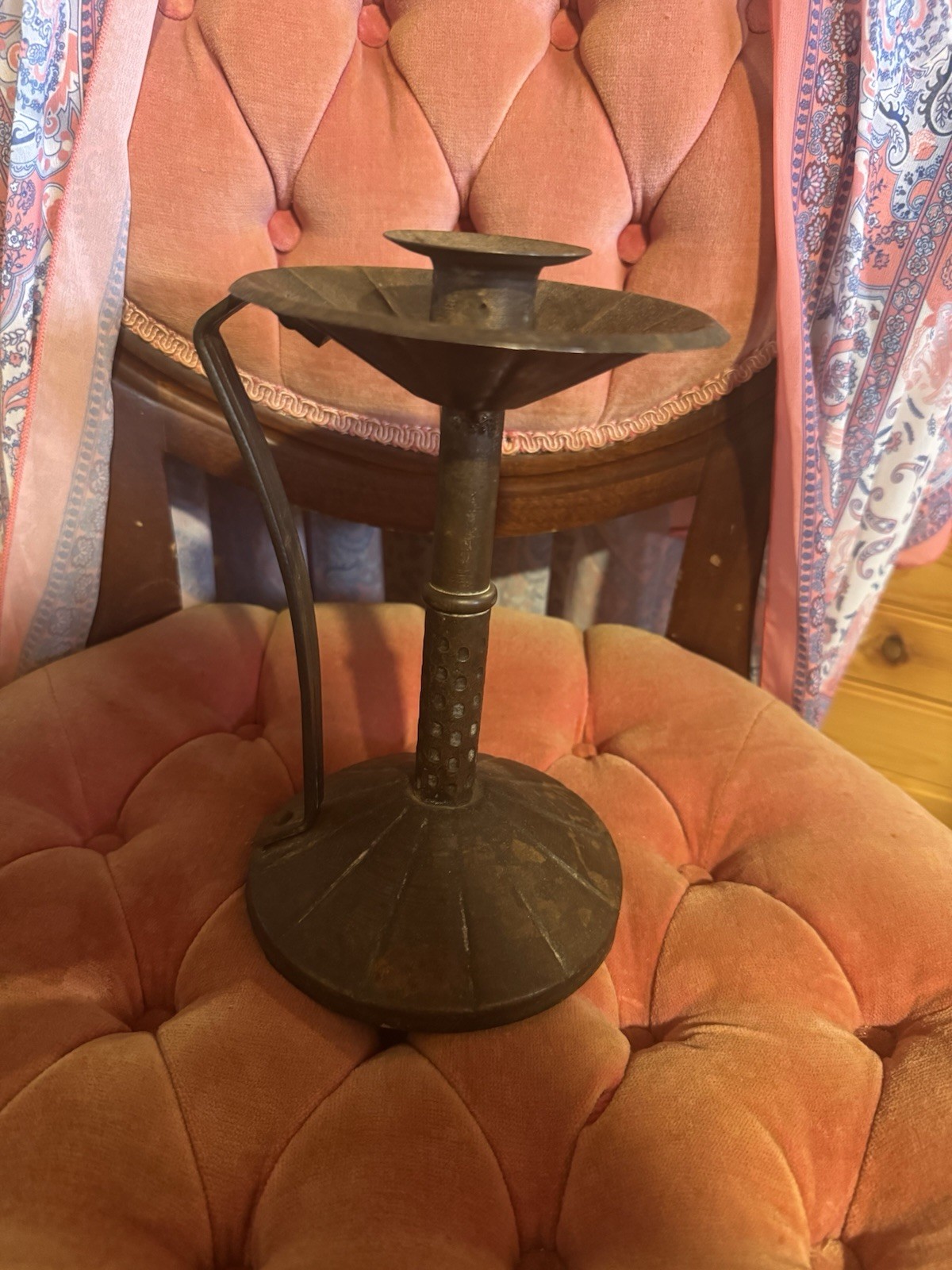 Antique Arts And Crafts Chamber Stick Designed By Hugo Berger Germany