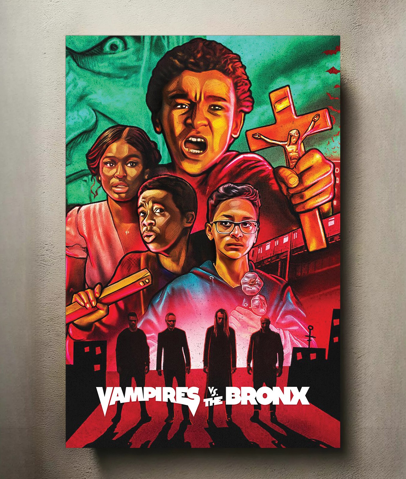 Vampires vs. the Bronx 8x12 Metal Movie Poster Sign