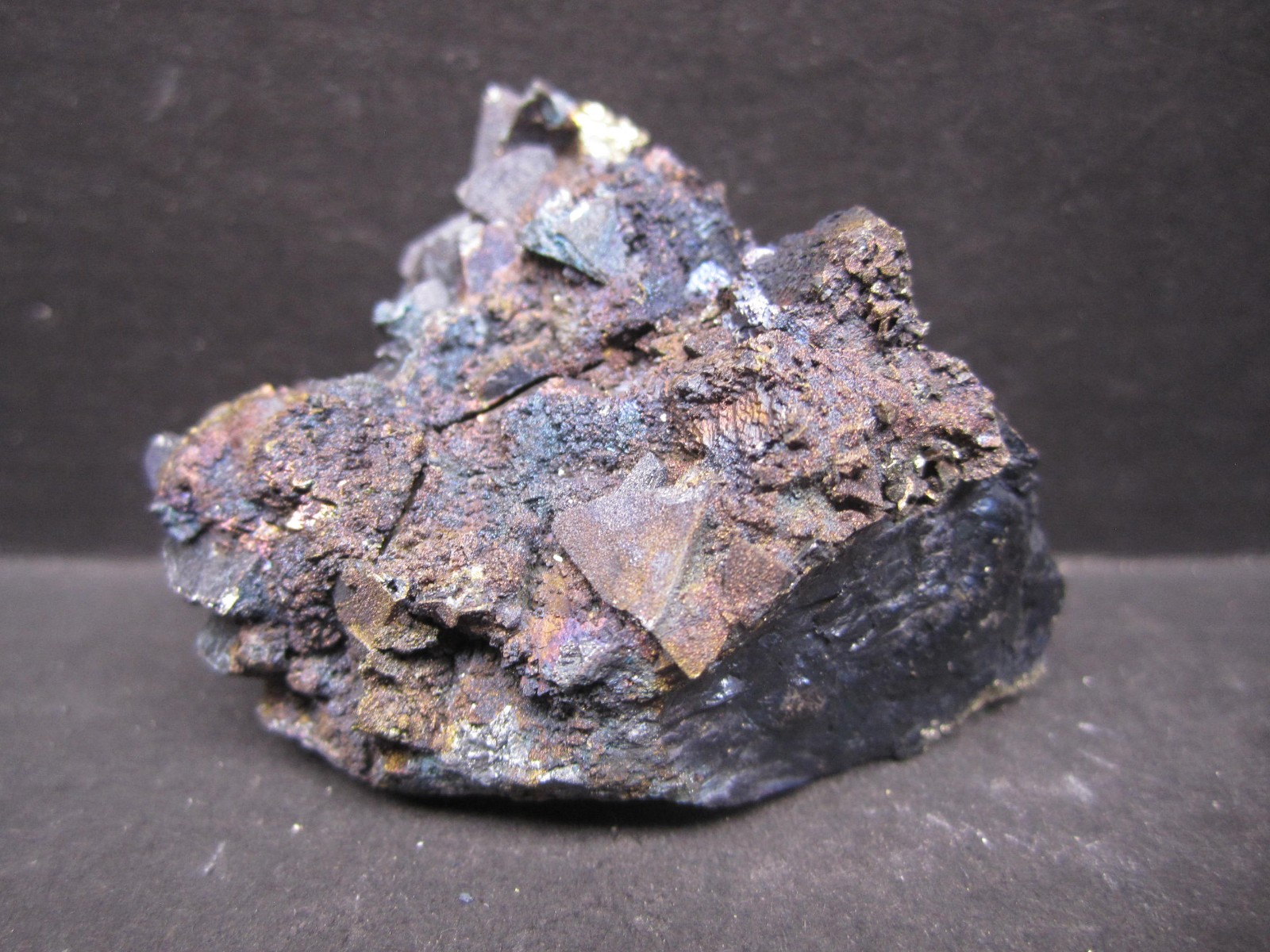 Chalcopyrite and Tetrahedrite Crystal Cluster, Huanzala Mine, Peru #16
