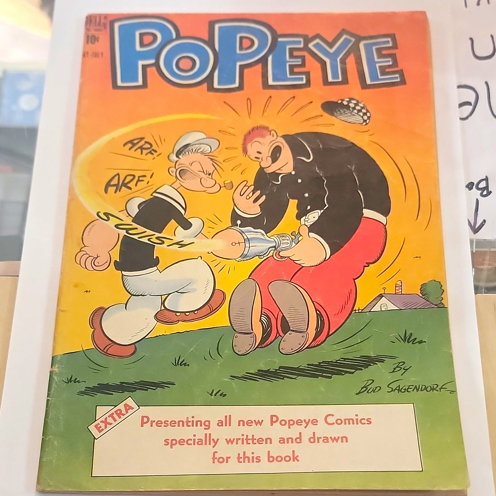 Popeye #2 Dell Comics 1948 Bud Sagendorf Golden Age Color Single Issue