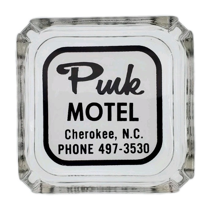 Vintage Ashtray / Pink Motel / 