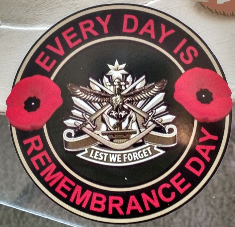 Canada Remembrance Day Lest We Forget Decal (4\