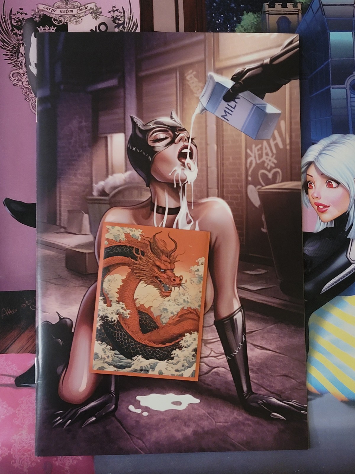 The Garden Of Masks - Catwoman Naughty Covers By Karych Art Soto Studios 🔥🐇🔥