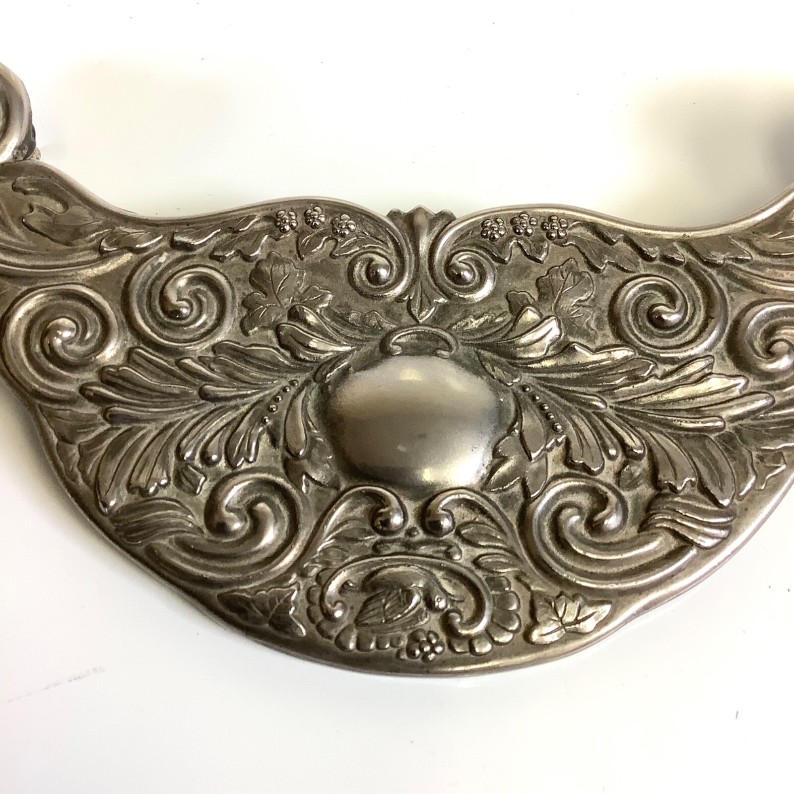 Vtg Pair of Godfinger Silver Art Co Silver Plate Serving Tray Furniture Handles