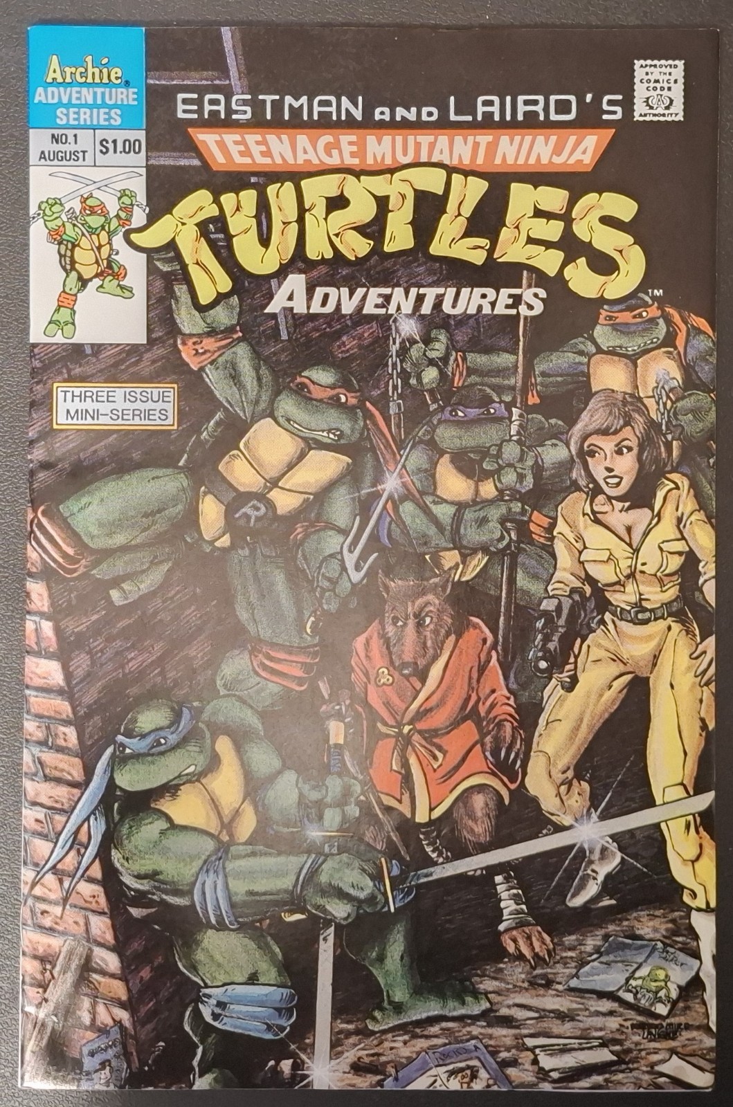 TMNT Adventures #1 1988 Archie Comics 1st Krang Bebop Rocksteady KEY