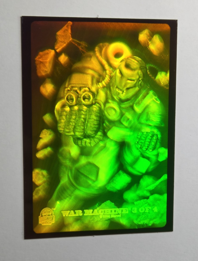 1994 Fleer Marvel Universe Series V Hologram Orange Green #3 War Machine